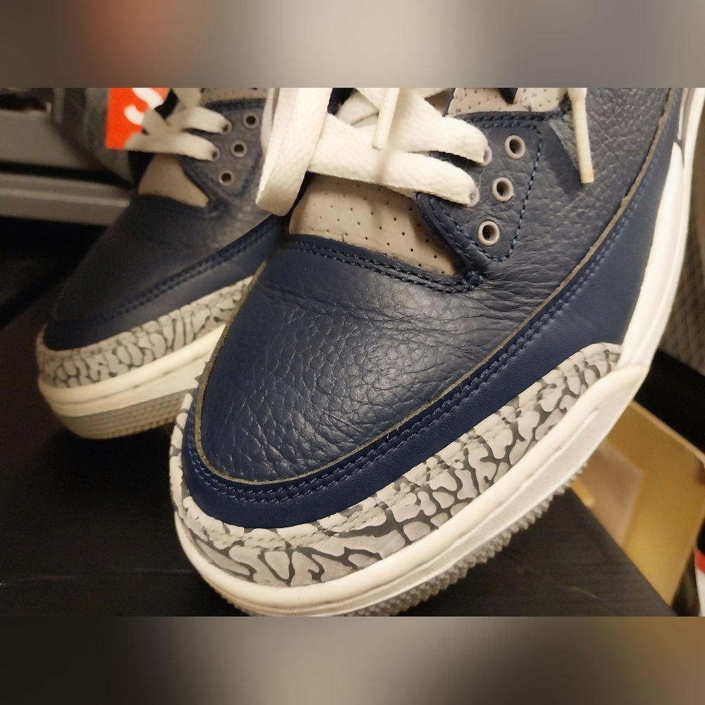 Retro Jordan 3 Georgetown Hoyas Size 10.5 - Picture 6 of 14